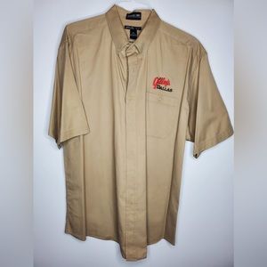 Vtg Johnathan Corey Gilley’s Dallas Luxury Twill Cotton 17 - 17-1/2 Neck XL